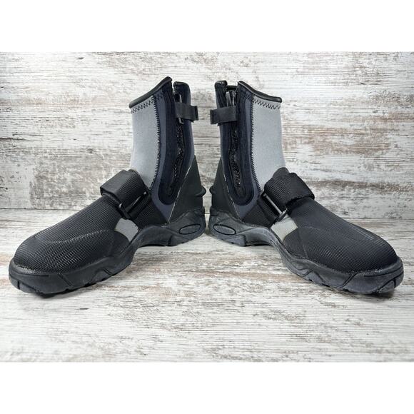 Men's NRS Titanium ATB Black/Gray Neoprene Wetshoe Boots Sz 9 - Picture 6 of 13